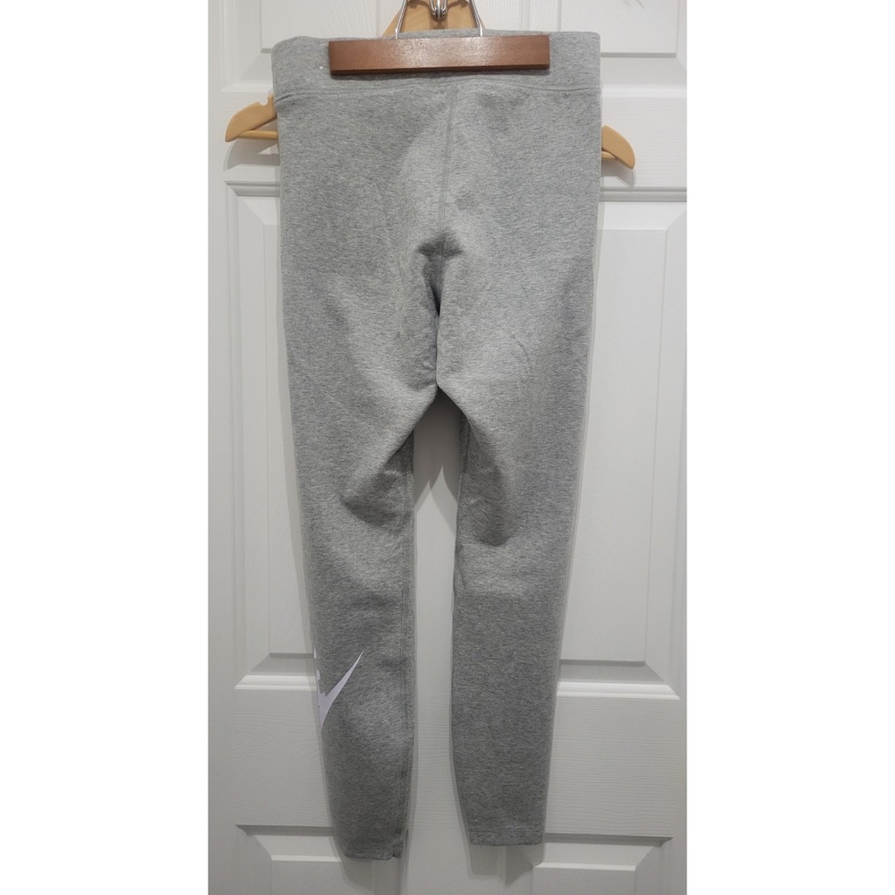 Nike Leggings Womens Medium Sportswear Mid-Rise Swoosh ActiveWear AT5446-091 - Picture 2 of 6